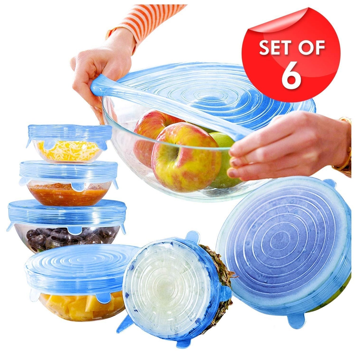 Reuseable Silicon Airtight Stretch Lids