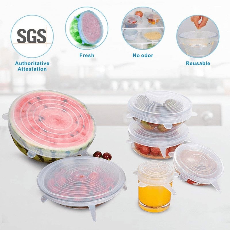 Reuseable Silicon Airtight Stretch Lids