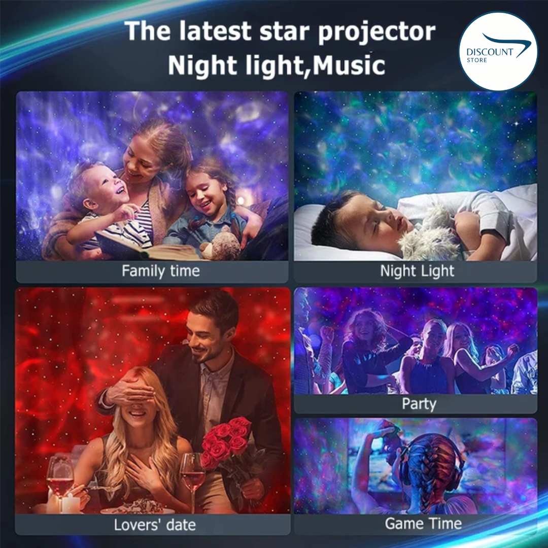 Galaxy Projector Starry Sky Night Lamp - (IMPORTED)