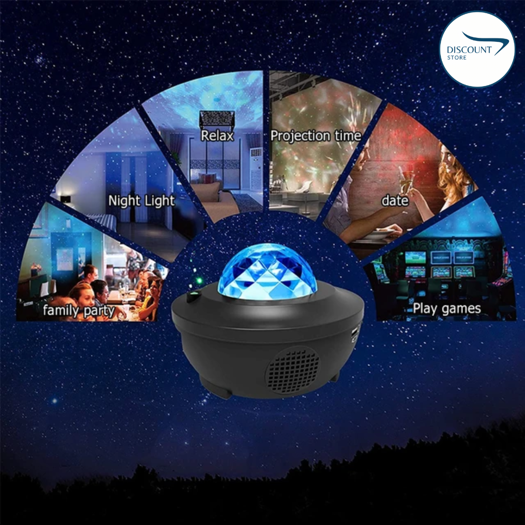 Galaxy Projector Starry Sky Night Lamp - (IMPORTED)