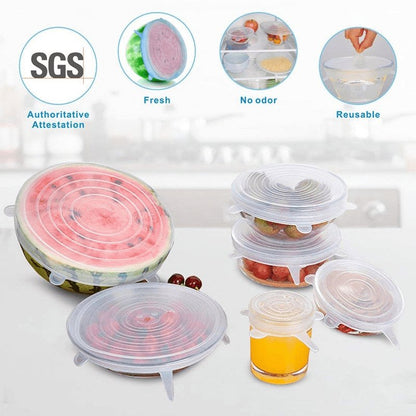 Reuseable Silicon Airtight Stretch Lids