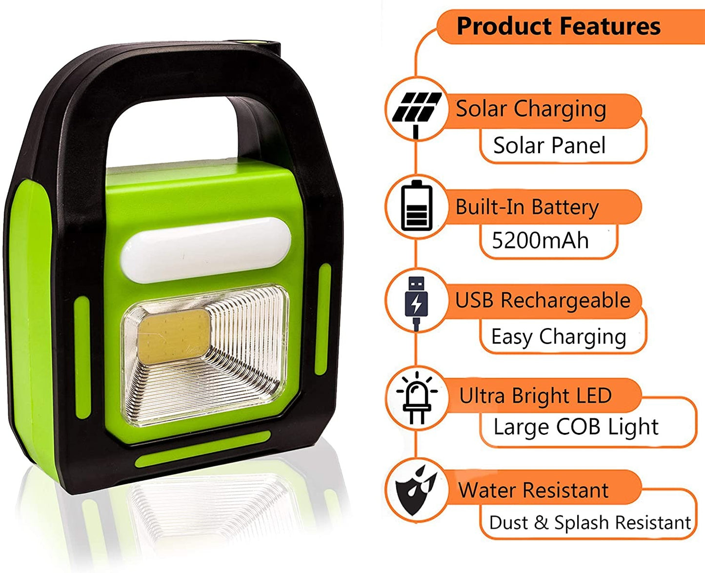 5 in 1 Outdoor Solar Camping Light