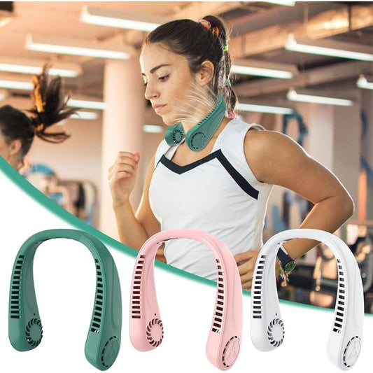 USB Rechargeable Portable Bladeless Neck Fan.